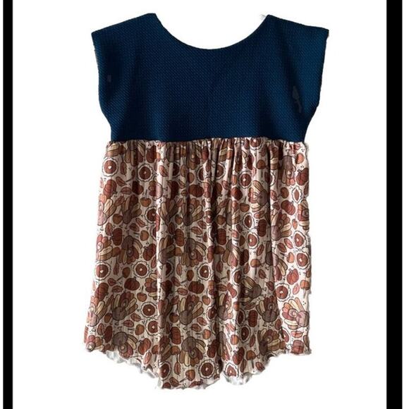 Aubs Seams Stressed Size 3t Thanksgiving Tunic/Dress - Picture 1 of 7